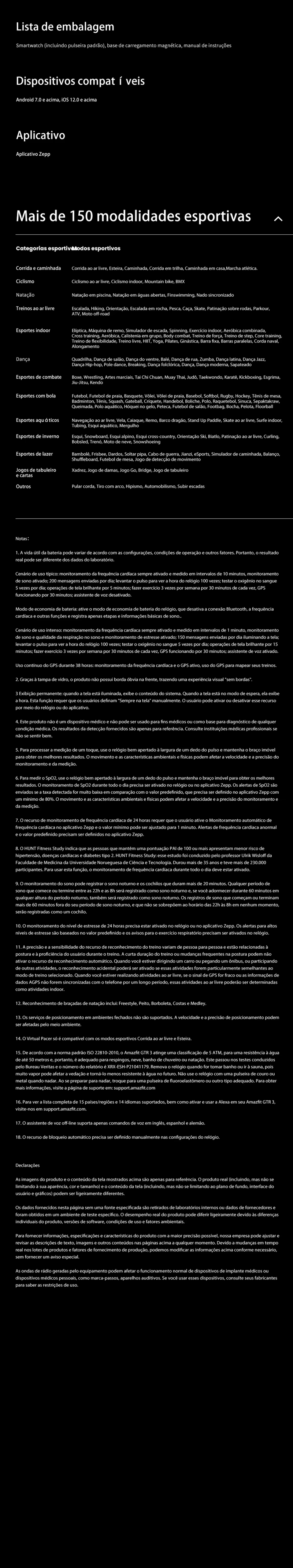 Amazfit GTR 3 - Smartwatch Inteligente