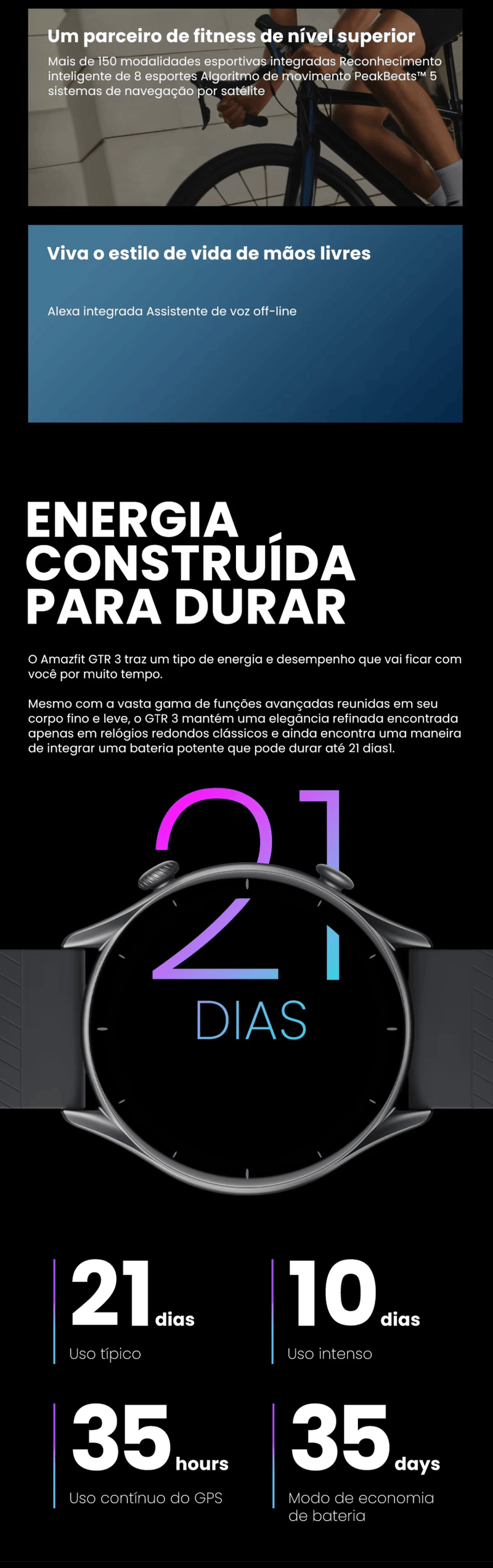 Amazfit GTR 3 - Smartwatch Inteligente