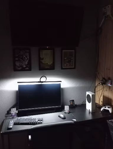 Luminária de Mesa Ajustável com Duplo LED para Monitor