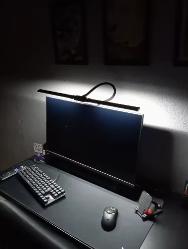 Luminária de Mesa Ajustável com Duplo LED para Monitor