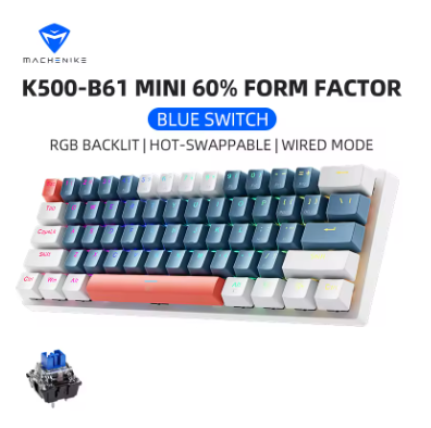 Machenike K500-B61 - Teclado Mecânico Mini 60%